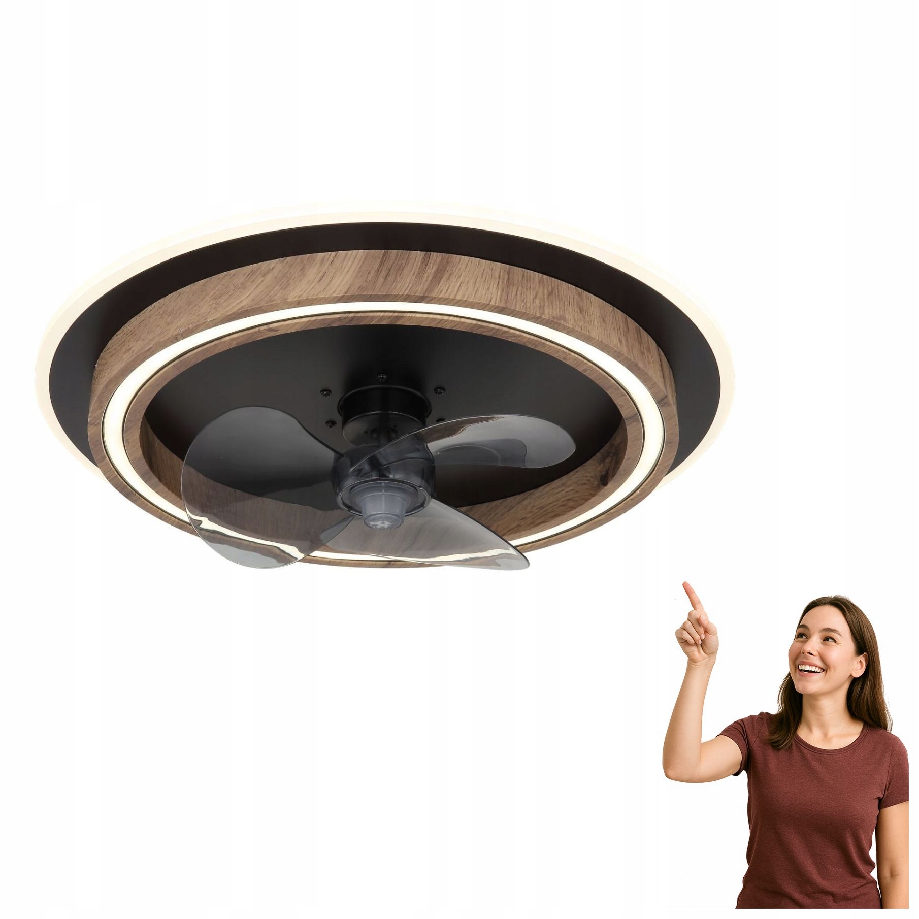 Stropný ventilátor s Led svietidlom 32W Bozan 03655 Globo