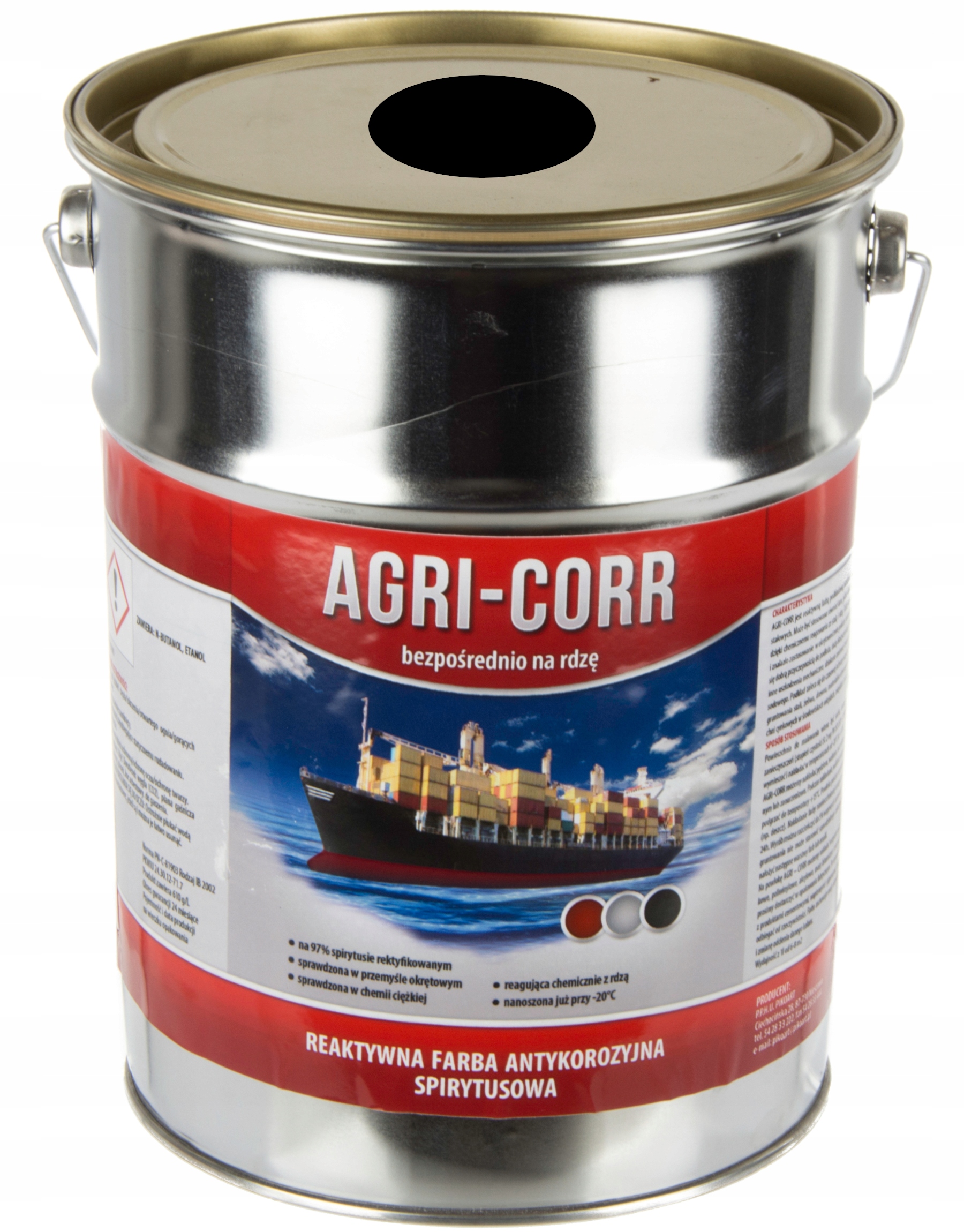 

Farba Okrętowa Na Rdzę Ocynk Aluminium Metal 5L
