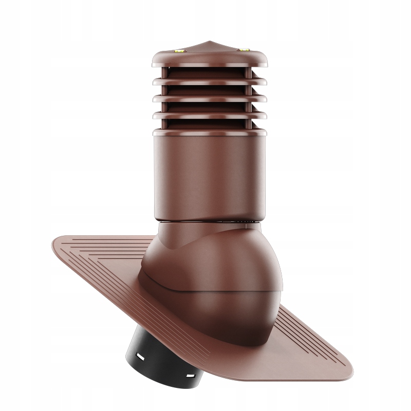 Ventilačný krb Smartline pod šindeľ/pape fi 150 mm, zateplený, bronz