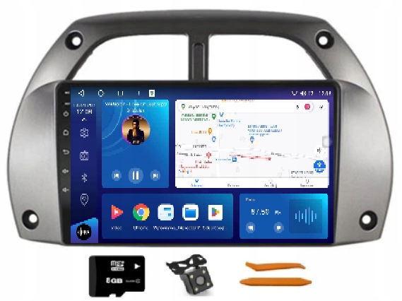 Rádio Android Navigácia M8250 Qled Carplay Lte Gps Dsptoyota RAV4 00-03