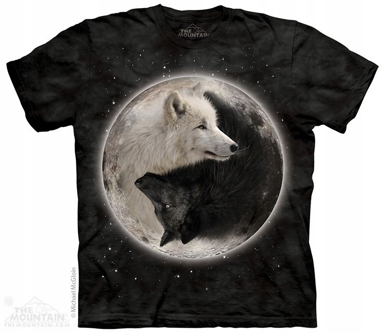 Tričko Yin Yang Wolves The Mountain 3XL