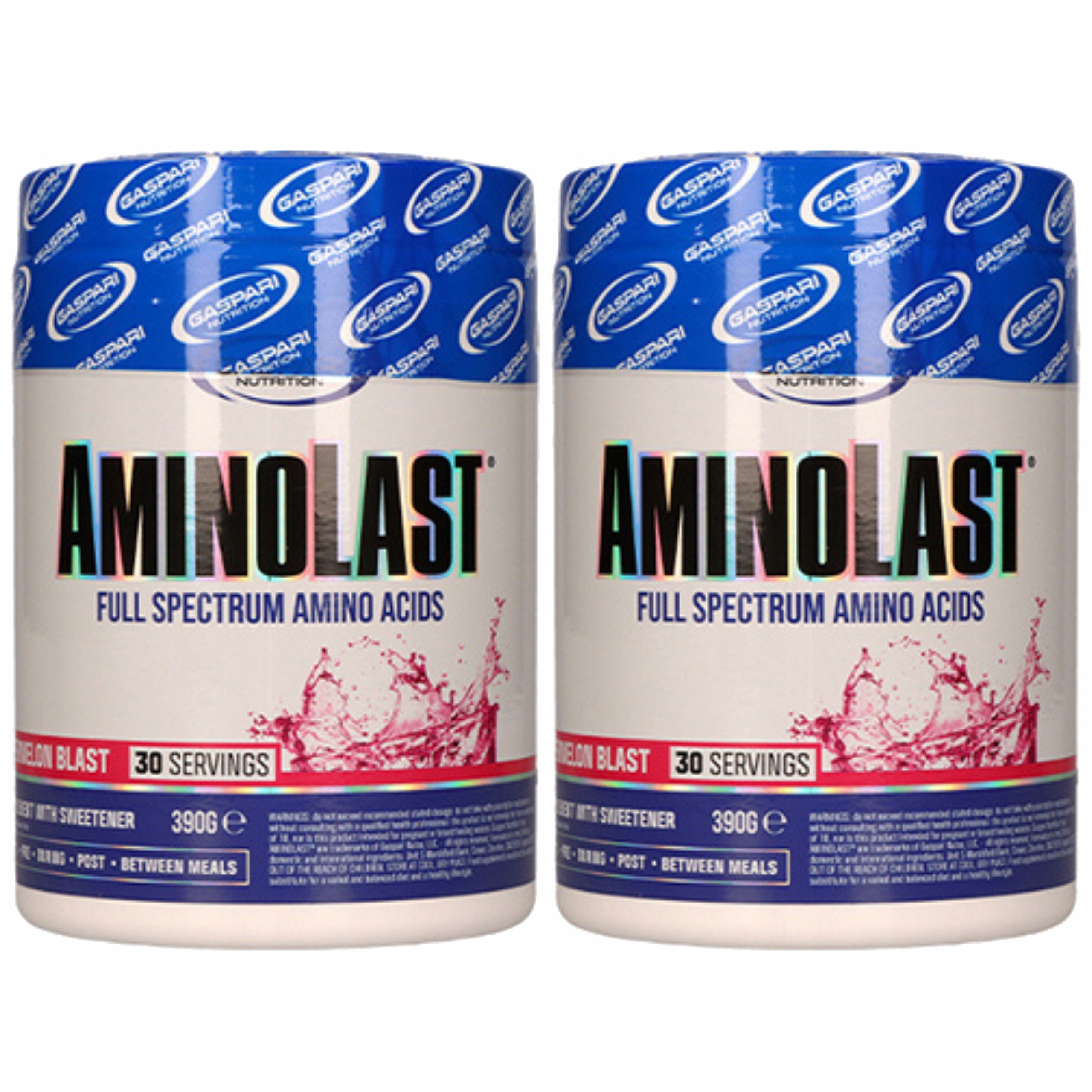 2x Aminokyseliny Bcaa Eaa Regenerace Elektrolyty Síla AminoLast 390 g Gaspari