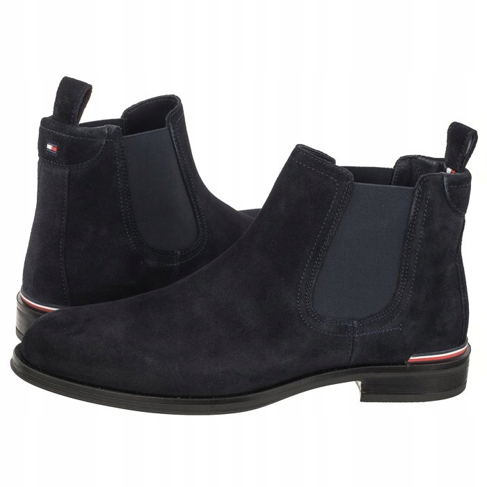 Buty Sztyblety Skórzane Męskie Tommy Hilfiger Core