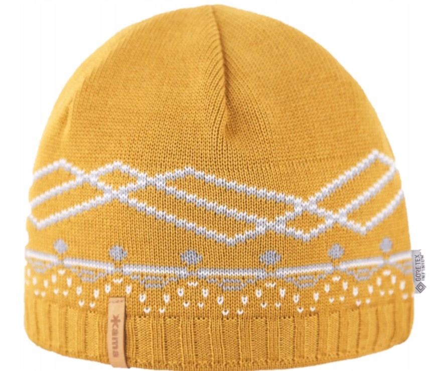 Czapka Kama AW60 Merino Gore-Tex Infinium yellow M