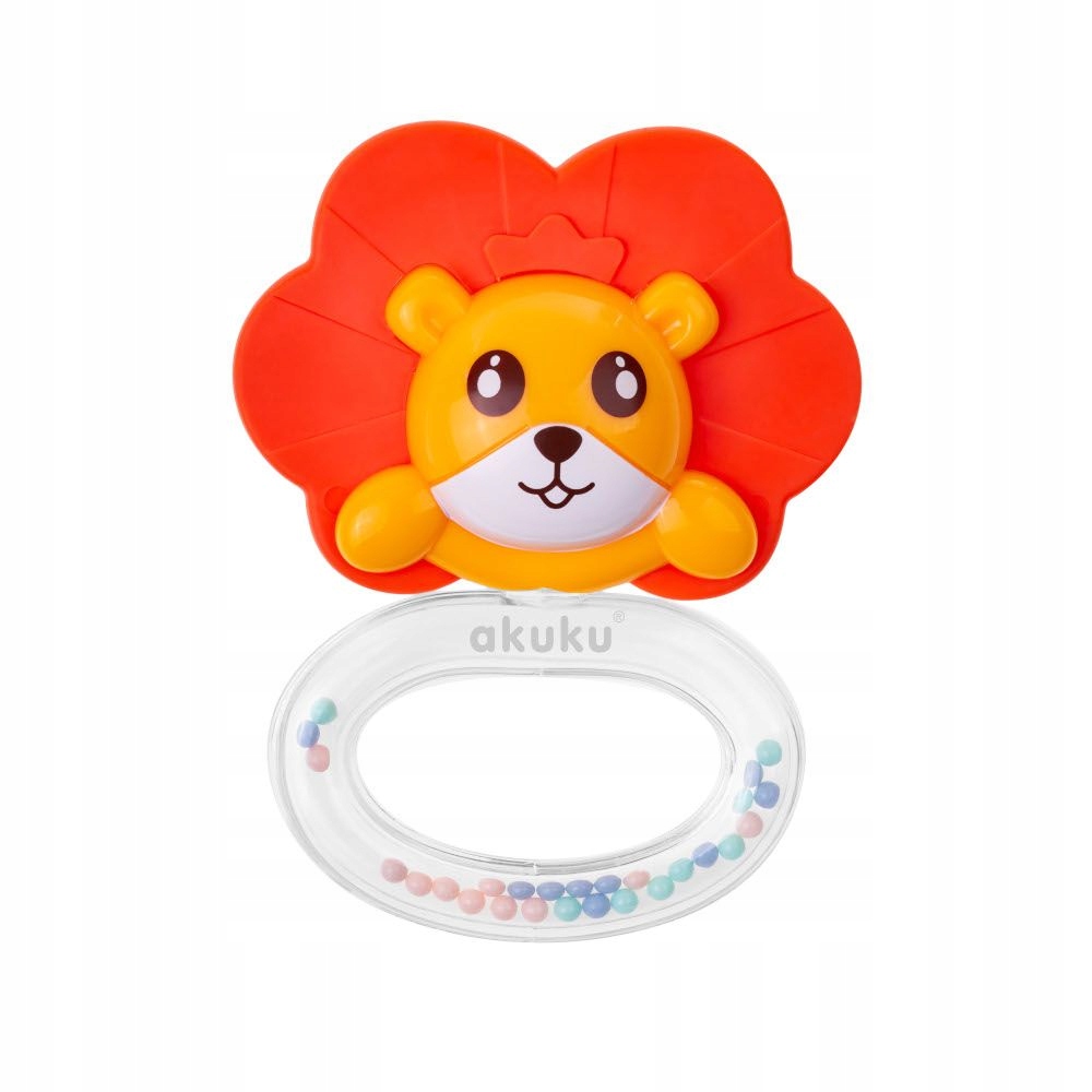 AKUKU Grzechotka Gryzak Lew Ząbkowanie A0449