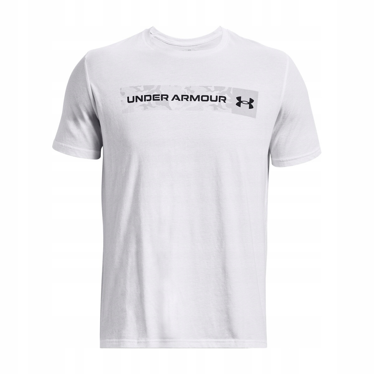 Pánské tričko Under Armour Ua Camo Chest Stripe Ss-wht