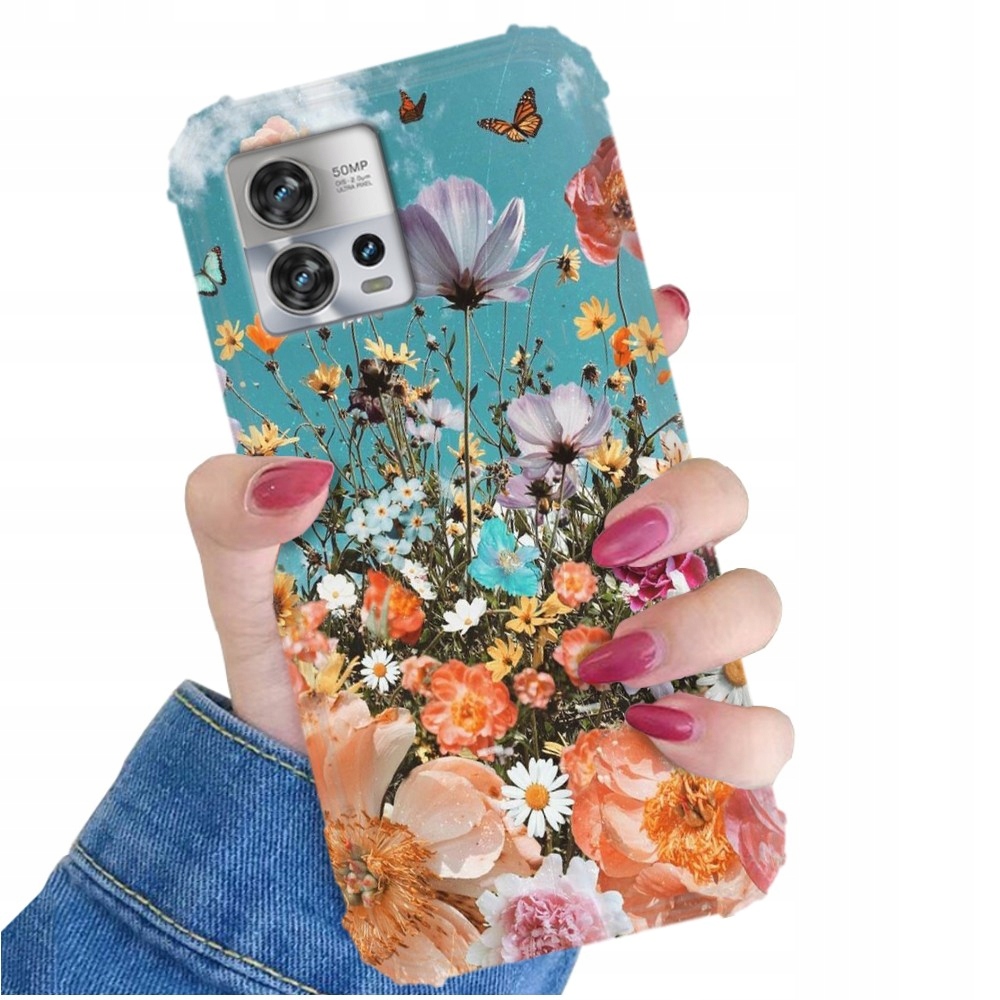 Pouzdro Shock Pro Motorola Edge 30 Fusion Motýli Vzory