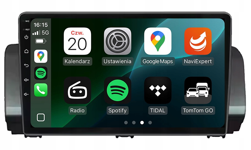 Dacia Sandero 2020+ Rádio Navigace Android Carplay Mapy 8GB/128GB Dsp