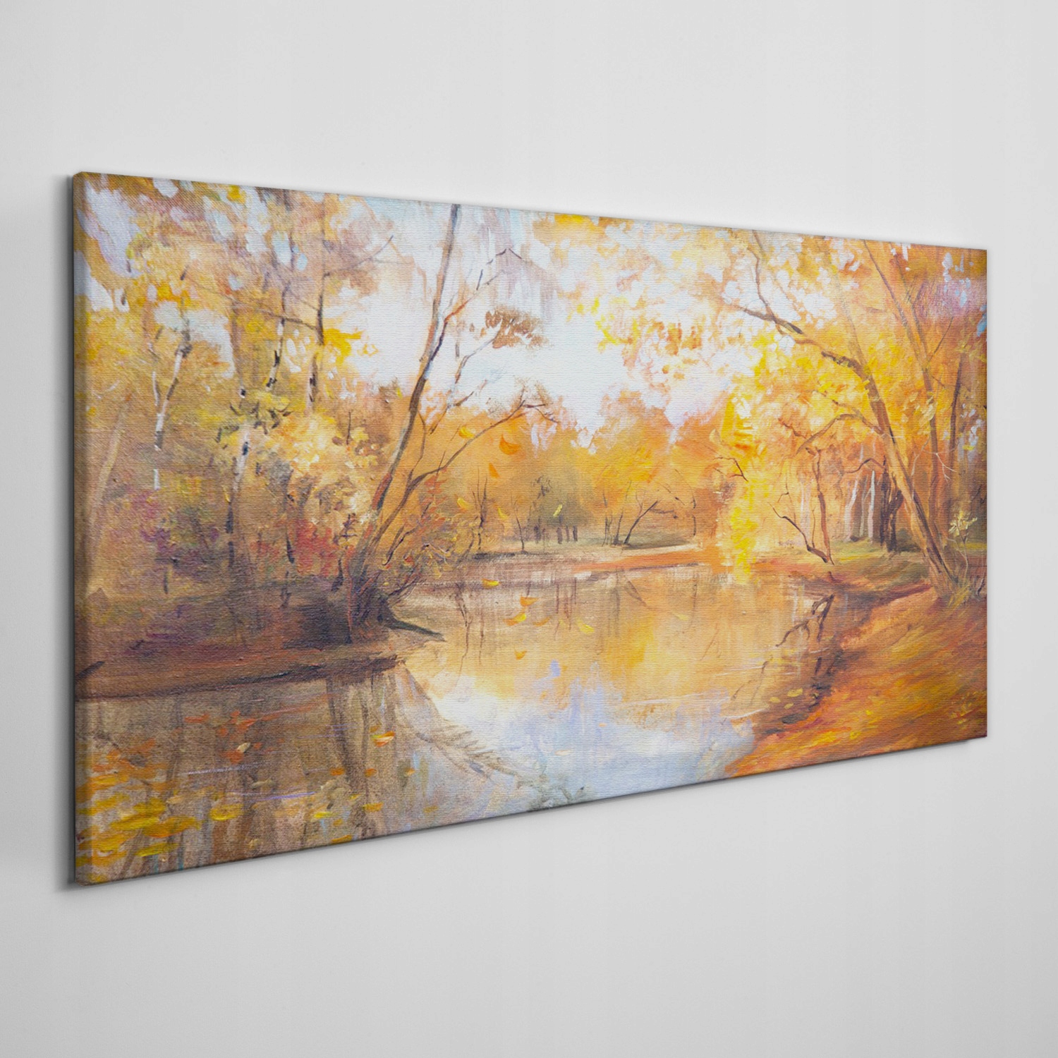 

Obraz na płótnie Las rzeka przyroda jesień 120x60