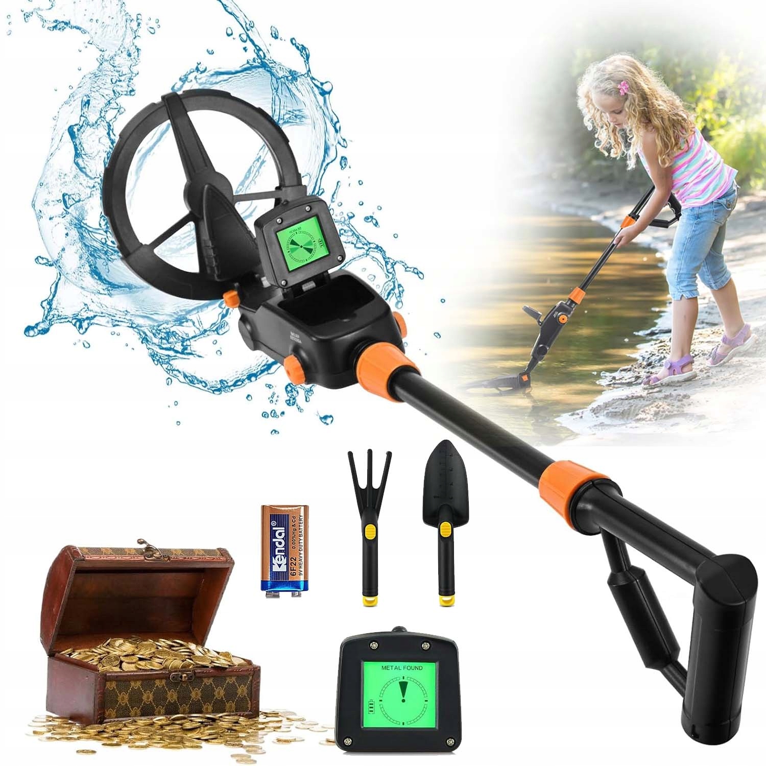 Detektor Kovů Detektor Kovu Pro Dospělé, Děti S LCD Displejem