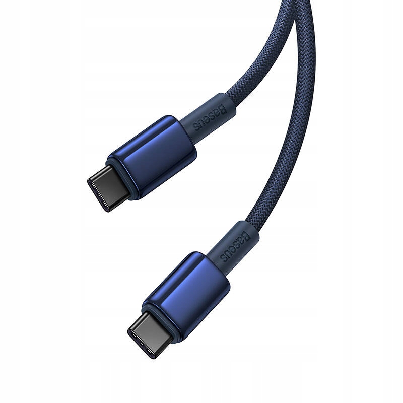 BASEUS MOCNY PRZEWÓD KABEL USB-C NA USB TYP-C DO TELEFONU PD 100W QC 5A 2M Długość przewodu 1 m