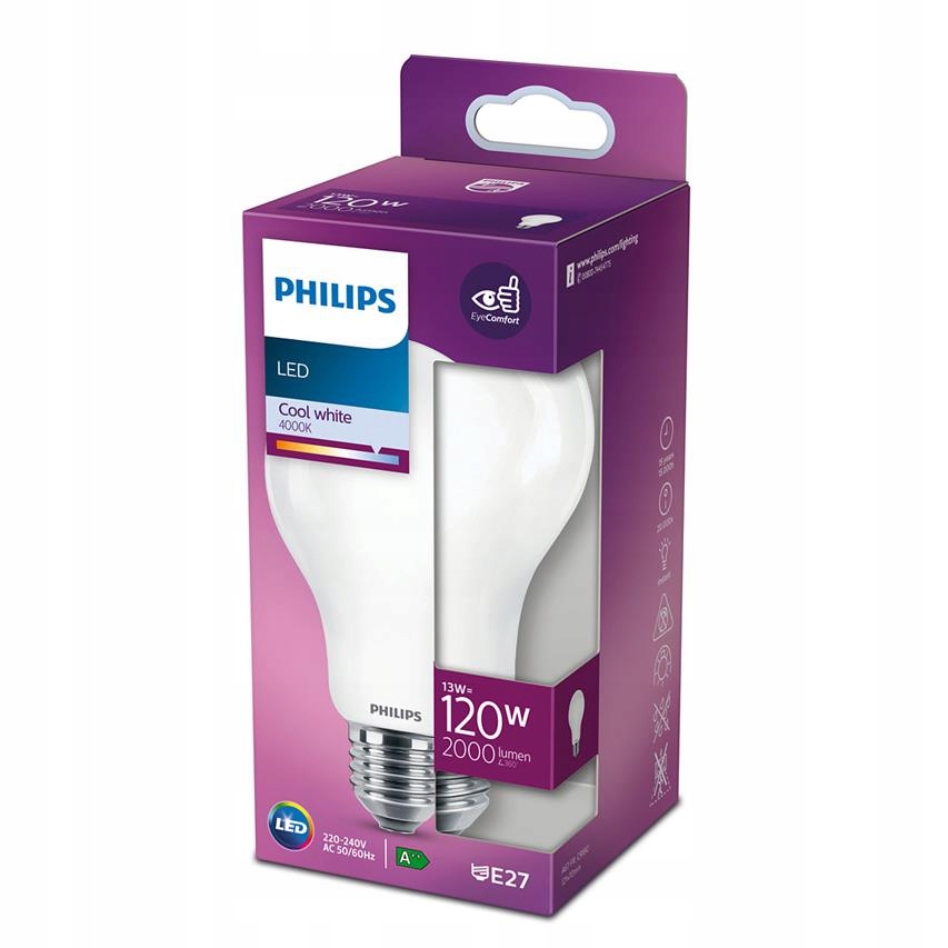 

Philips Żarówka Led A67 E27 13W =120W 4000K Nw