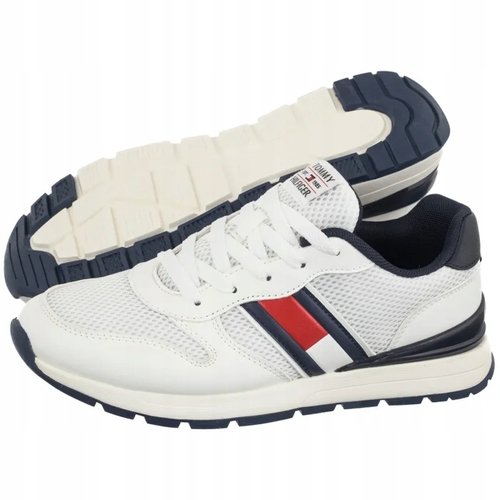 Dámské tenisky Tommy Hilfiger Flag Low White T3X9-34375 Bílé