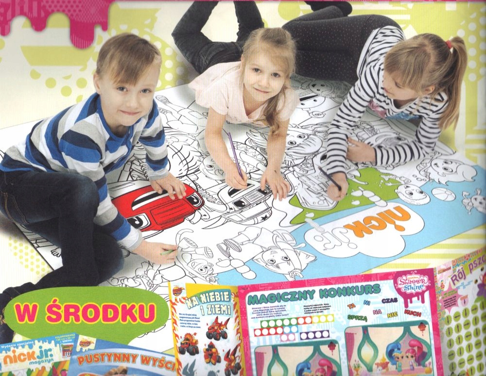 

Psi Patrol Dora Blaze kolorowanka podłogowa Kd