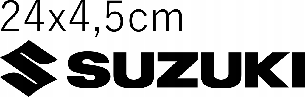 

Naklejka na samochód Suzuki 24x4,5cm