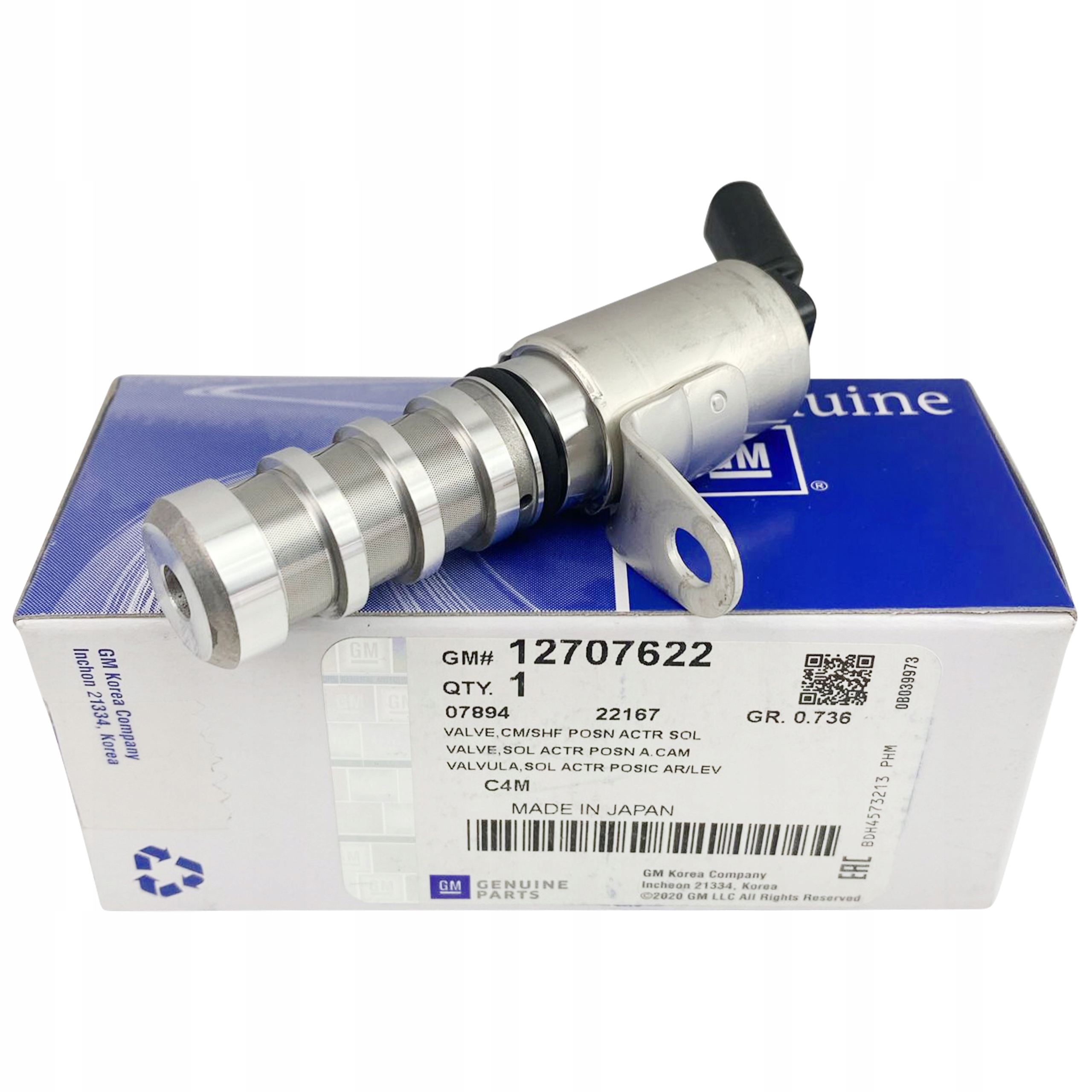 Opel Insignia B Elektroventil s proměnnými fázemi rozvodu 1.5 Originální 12707622