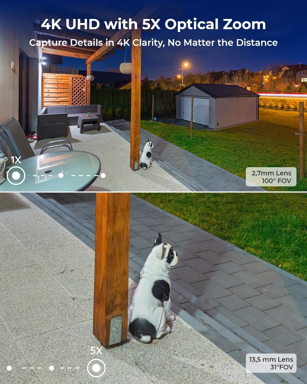 REOLINK Inteligentna Kamera Zewnętrzna Wi-Fi 6 5X Zoom Kolorowy Tryb Nocny — miniatura 13