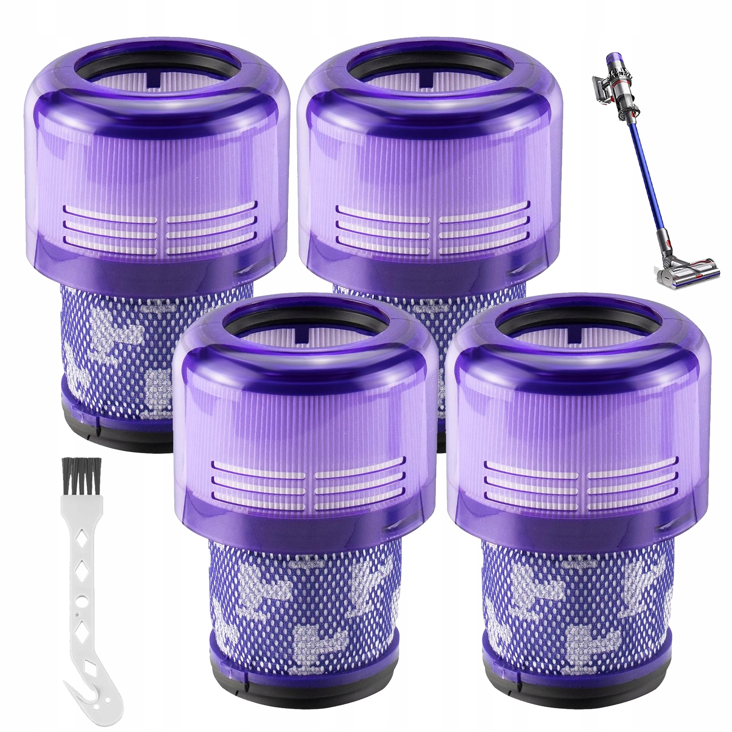 Hepa Filtry Pro Vysavače Dyson V11 V15 4 Kusů, Sada Vysoká Kvalita
