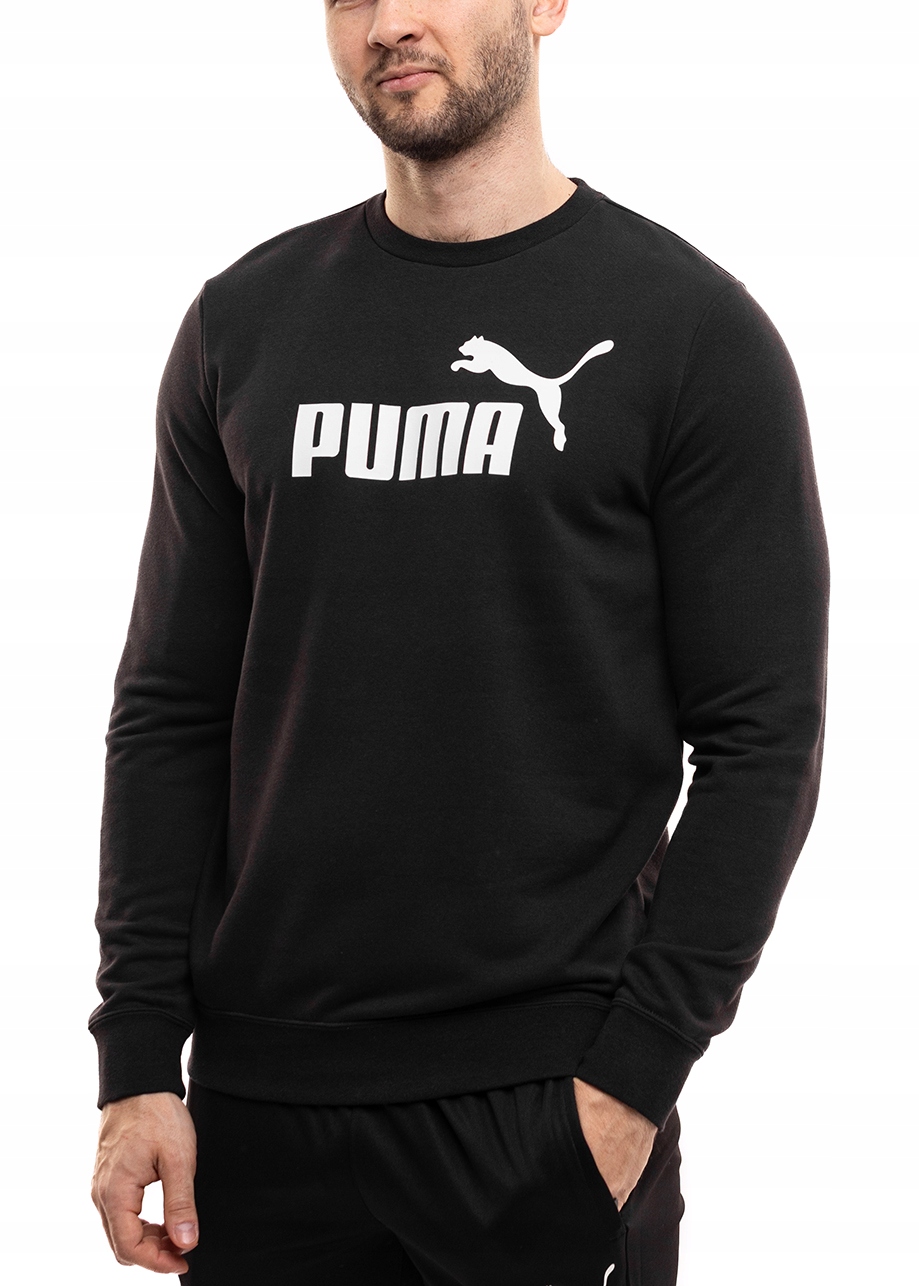 Pánská Mikina Puma Bavlněná Sportovní Tréninková Bez Kapuce Černá vel XXL