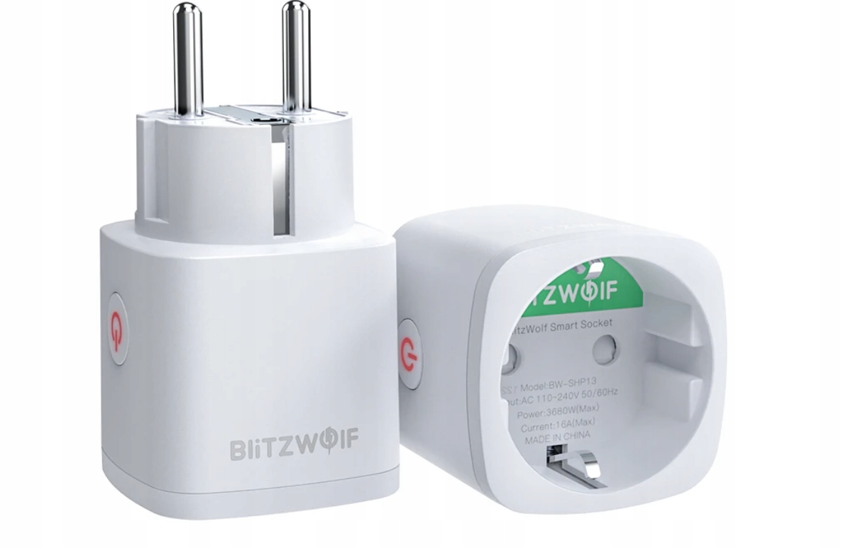 Gniazdo Wifi Inteligentny włącznik ZigBee 3680W Kod producenta Gniazdko BlitzWolf SHP13