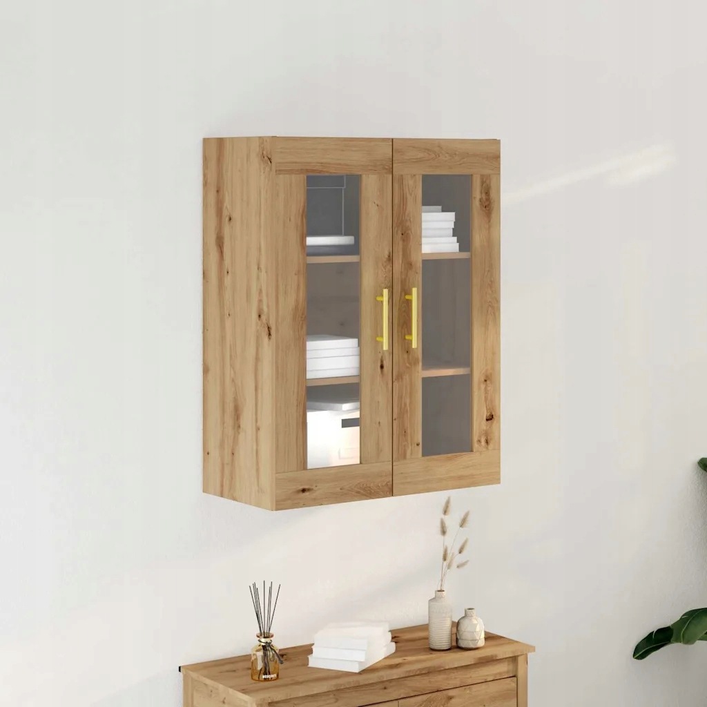 vidaXL Nástěnná skříňka Nástěnný Artisanový dub 69,5 x 34 x 90 cm
