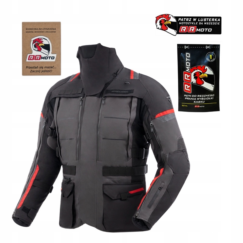 Textilná bunda Rebelhorn Cubby V Black/anthracite/red grafitová Darčeky