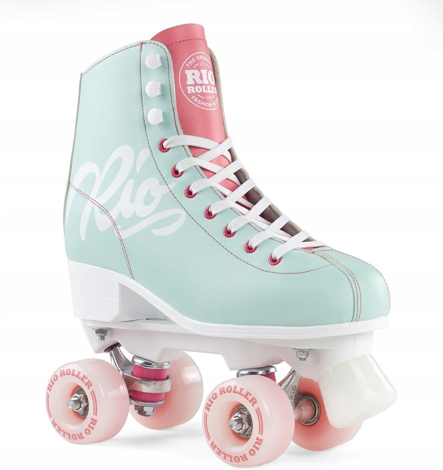 Wrotki Rio Roller Script Quad Skates Turkusowe 38