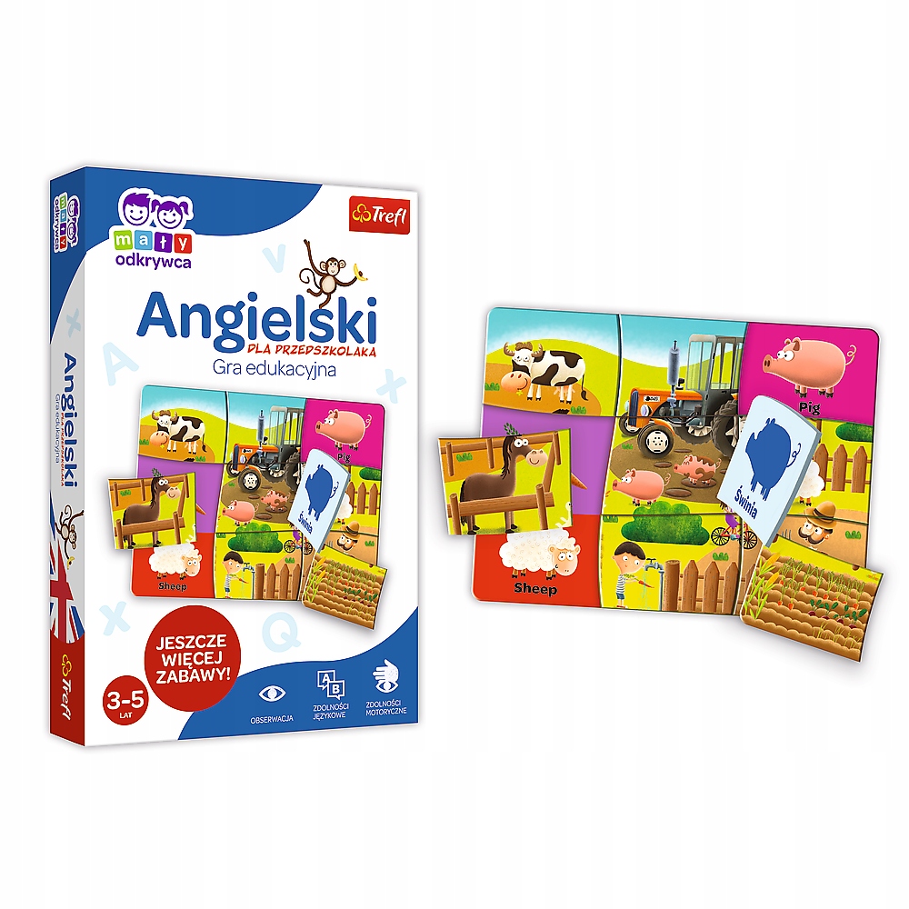 TREFL ANGIELSKI DLA PRZEDSZKOLAKA MAŁY ODKRYWCA 3+ Rodzaj łamigłówki