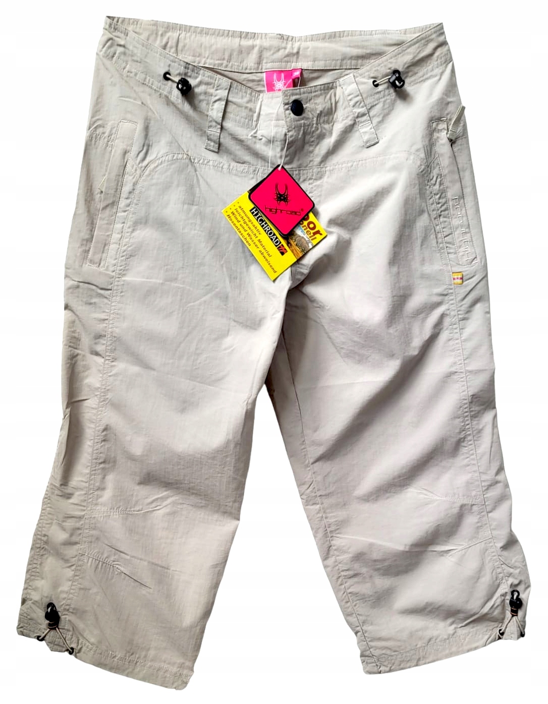 Szorty outdoorowe trekkingowe 3/4 wodoodporne, wiatroodporne, oddychające.