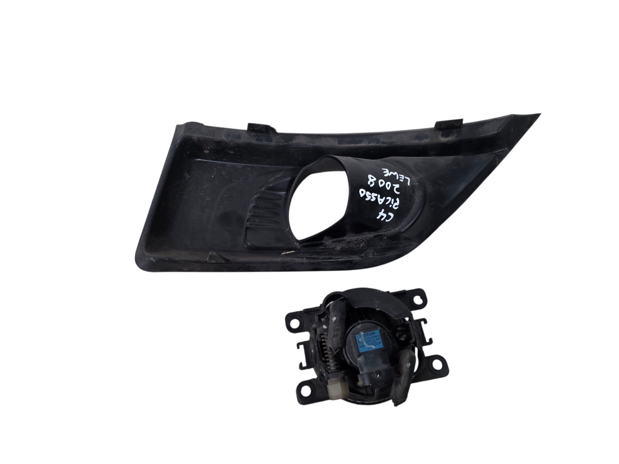 CITROEN C4 PICASSO (Q) fog light left + frame grid left KOMPLET 9654196877