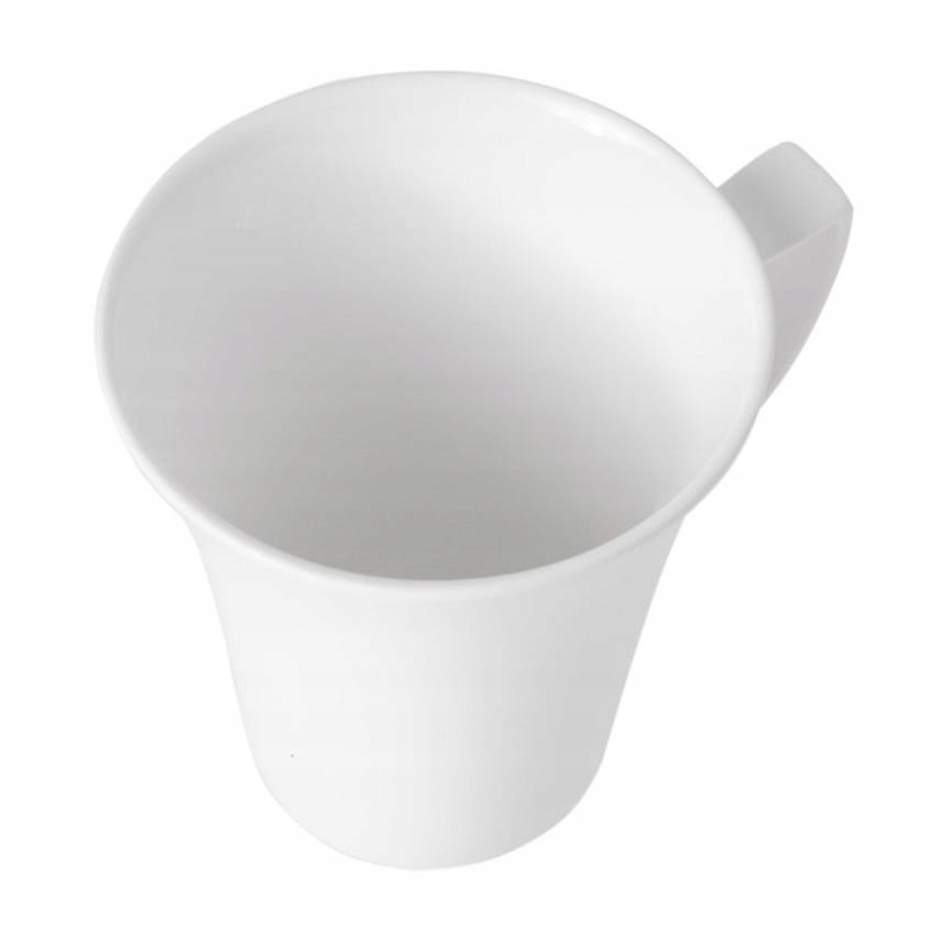 Filiżanki do kawy i herbaty porcelanowe ze spodkami HOME DELUX QUATRE BIAŁE 4 el.  hd12064 — 8