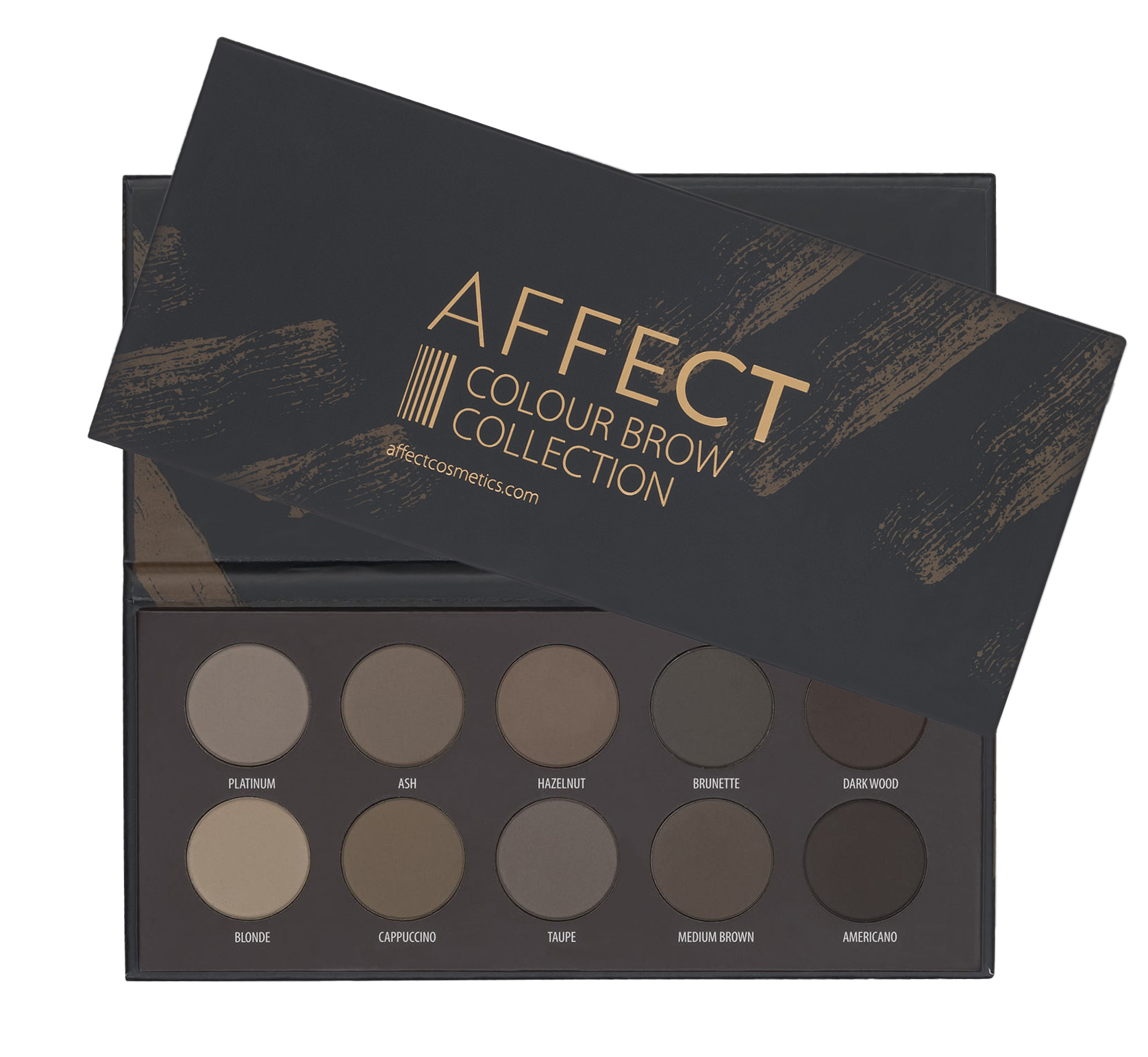 Affect Colour Brow Paleta 10 stínů na obočí