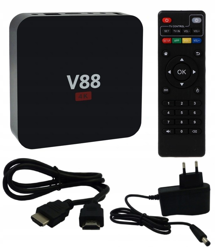 ODTWARZACZ MULTIMEDIALNY SMART TV BOX SCISHION ANDROID 10.1 V88 PRZYSTAWKA Stan opakowania oryginalne