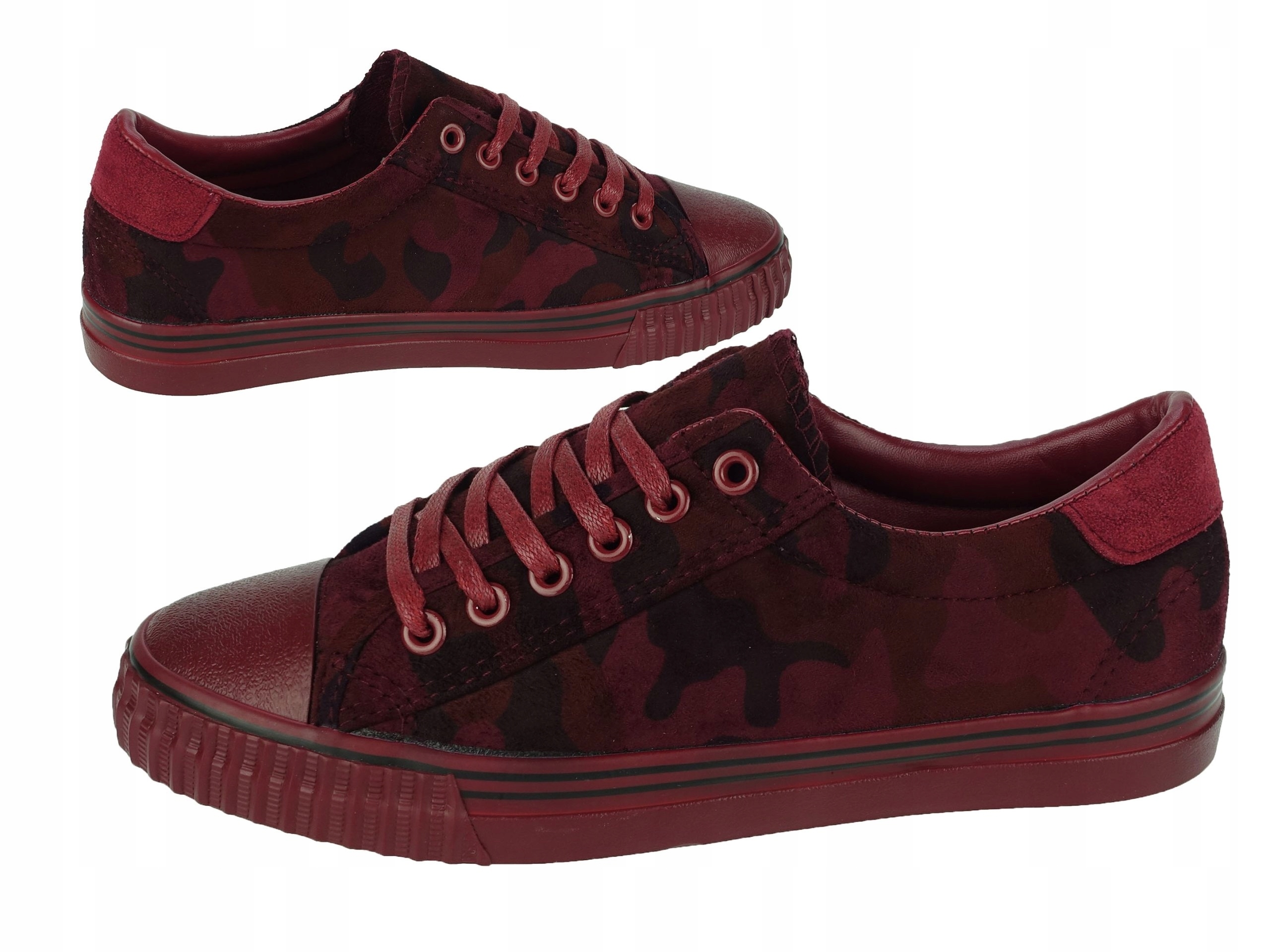 

Trampki Tenisówki Miejski Moro Wojskowe 06 Red *37