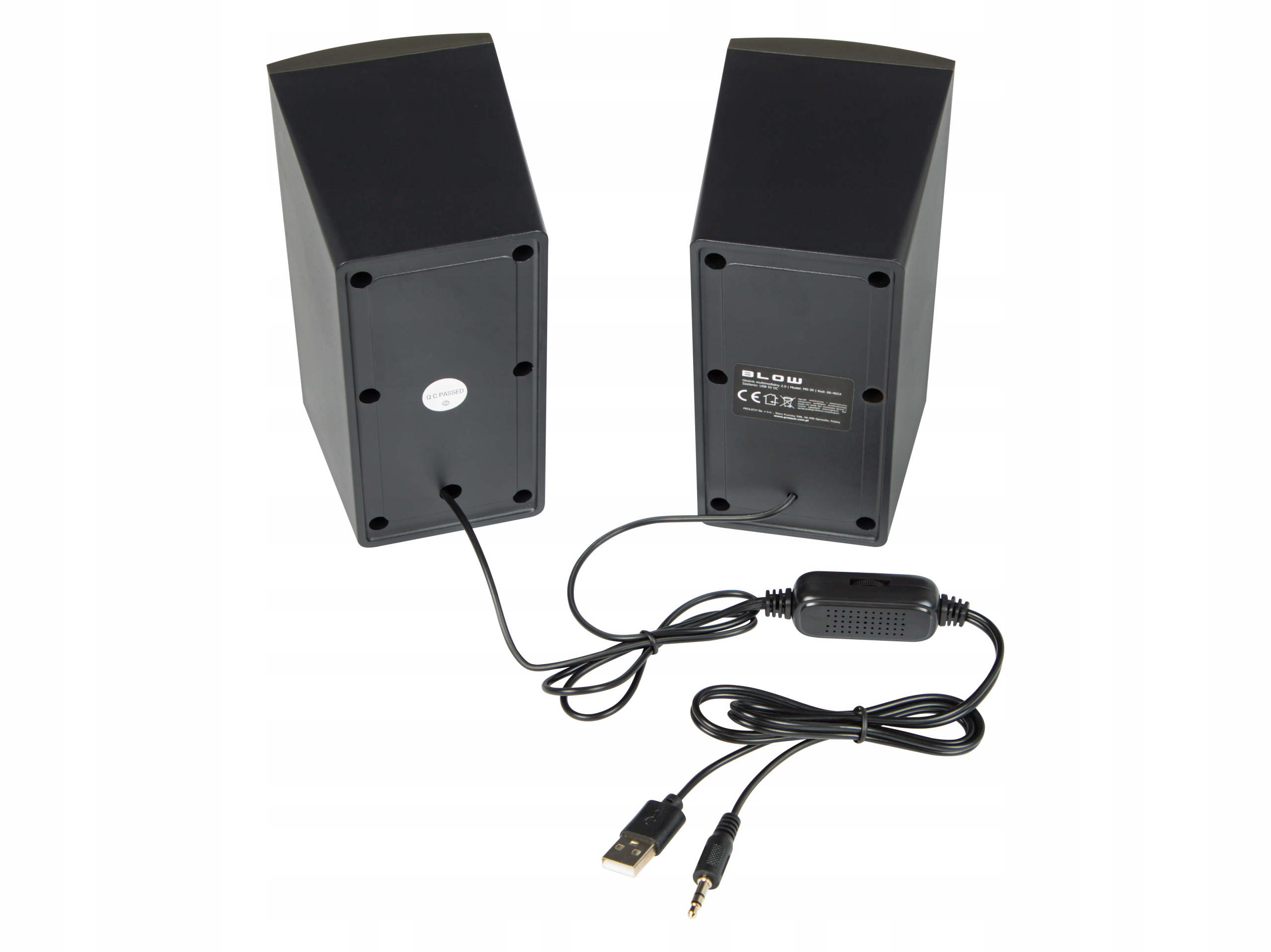 GŁOŚNIKI KOMPUTEROWE DO KOMPUTERA LAPTOPA USB 5V MP3 MINI JACK 3.5 mm Model MS-30