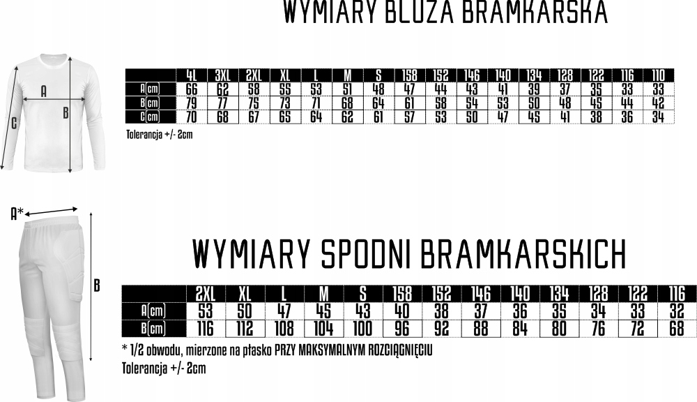 Strój Bramkarski Piłkarski Nadruk Gratis PREZENT Typ na co dzień