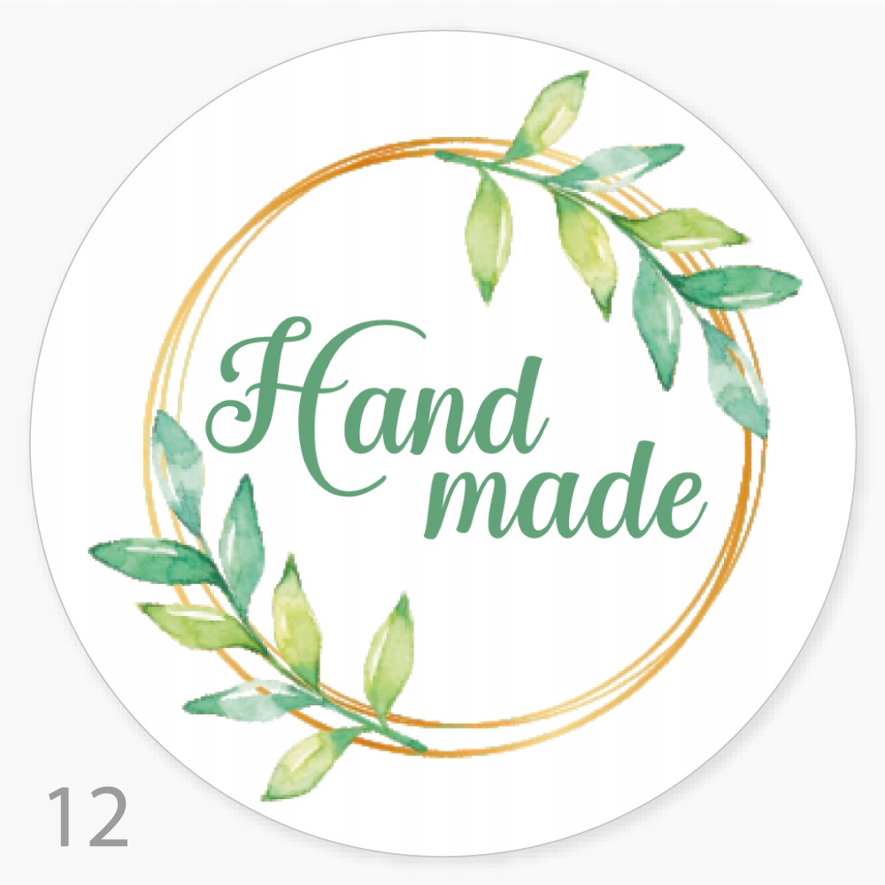 

Etykieta, naklejka Handmade FI55 Duża 100 szt