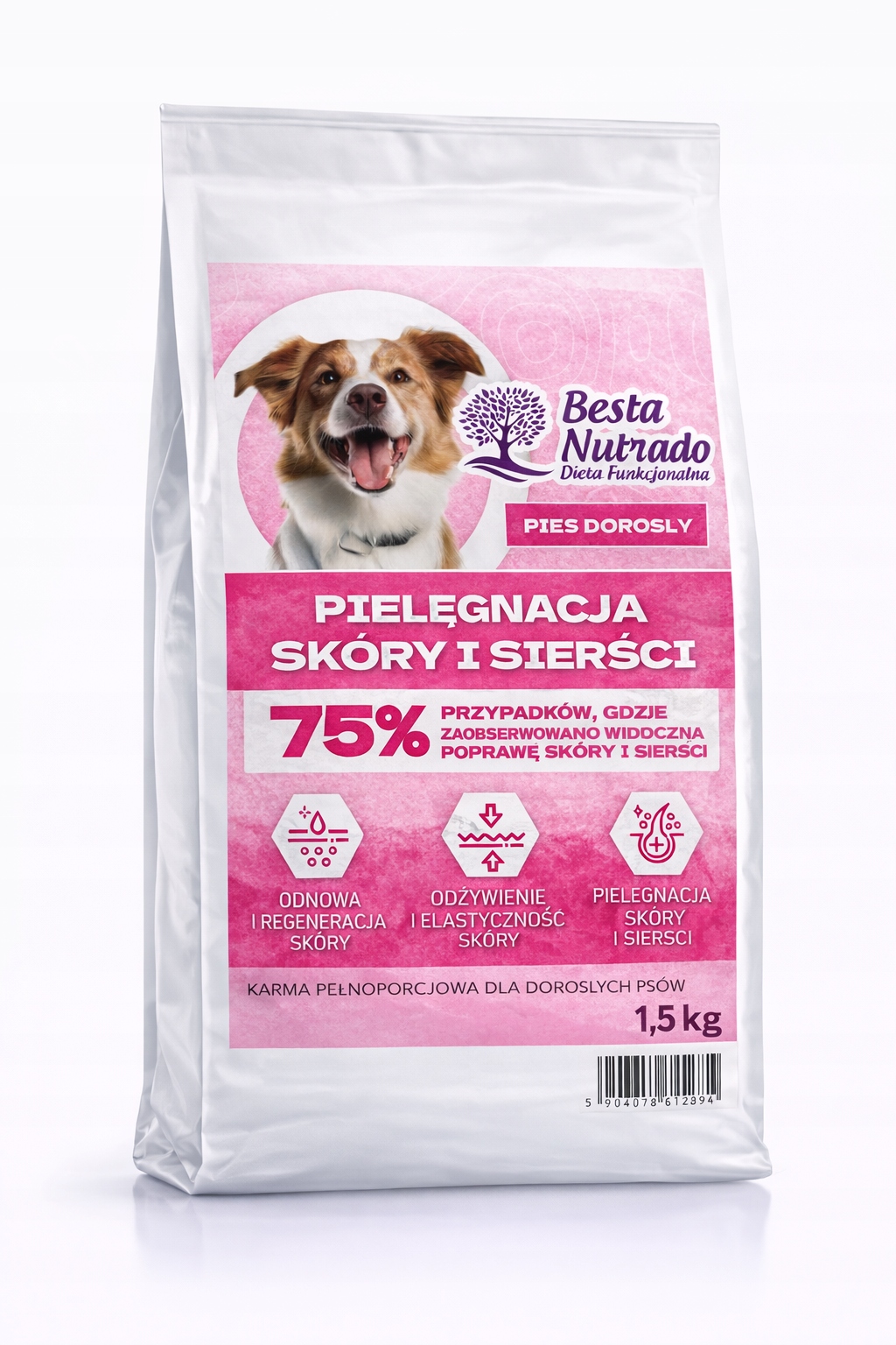 Besta Nutrado i Sierść 1,5 kg karma dla psa hipoalergiczna
