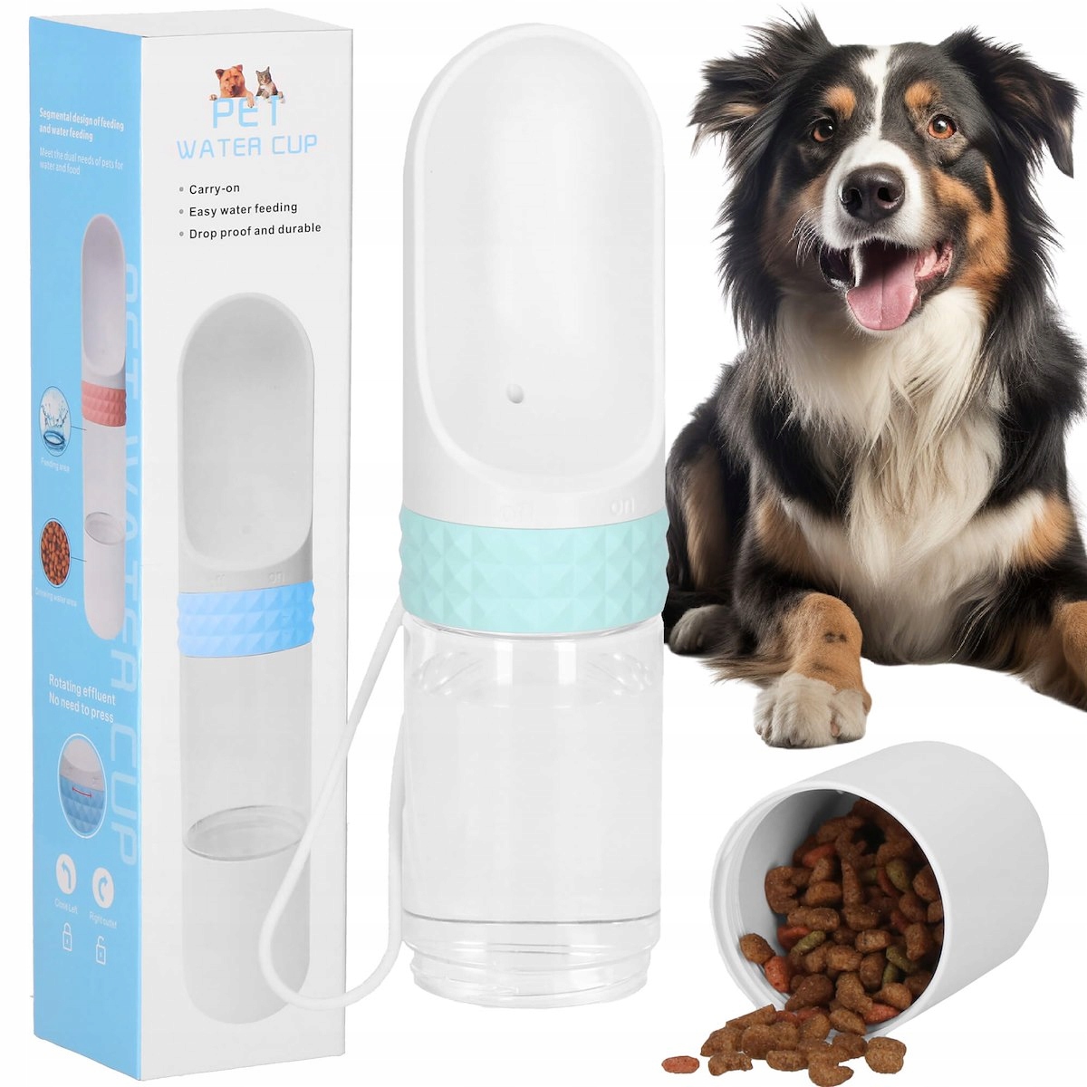 Levně Turistická Láhev Lahev Na Pití Na Vodu Pro Psa A Kočku, Cestovní Napáječka, Napáječka