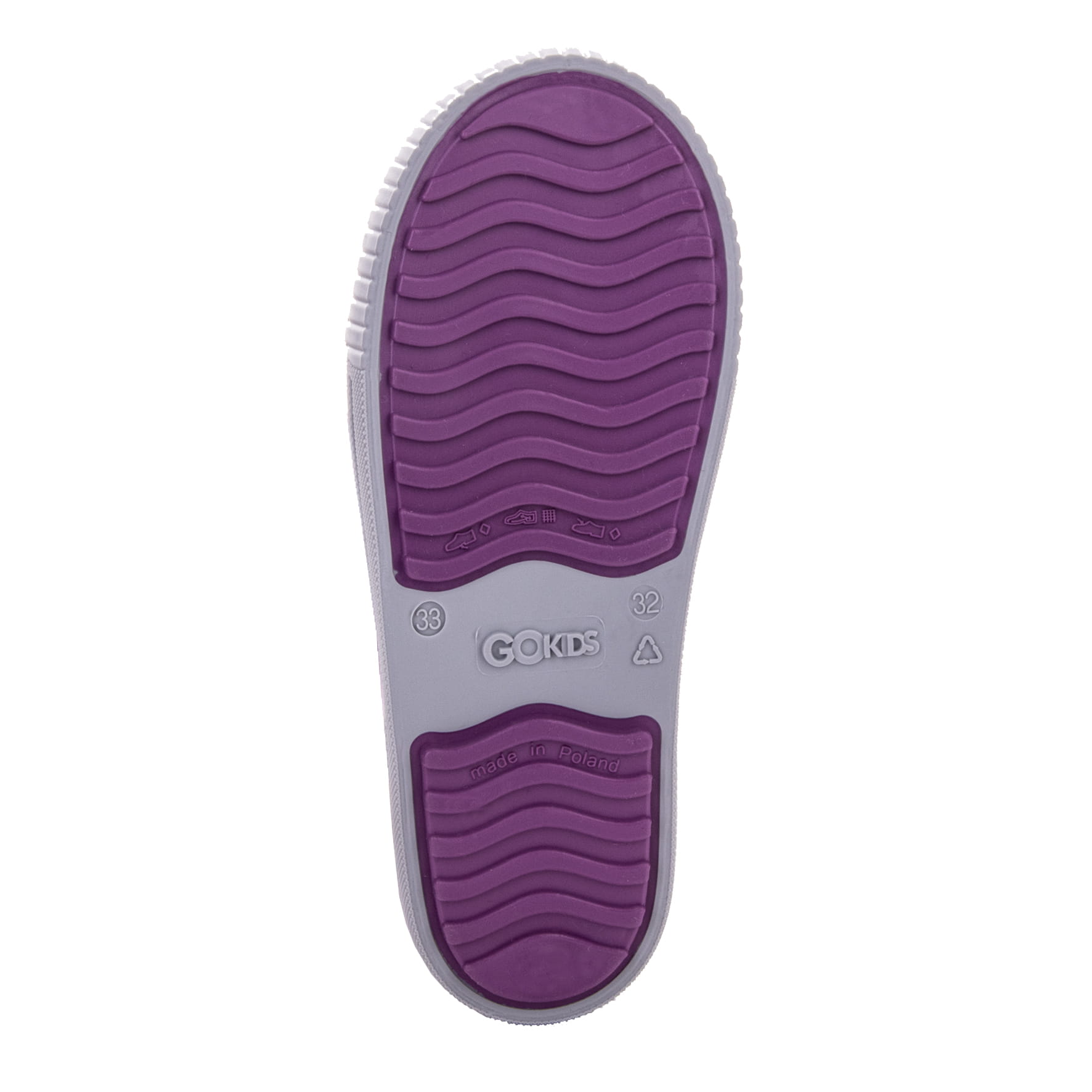 GOKIDS ŚNIEGOWCE OCIEPLANE DZIECIĘCE SNOW WAVE ŚLIWKA/SZARE R 36/37 Marka GoKids