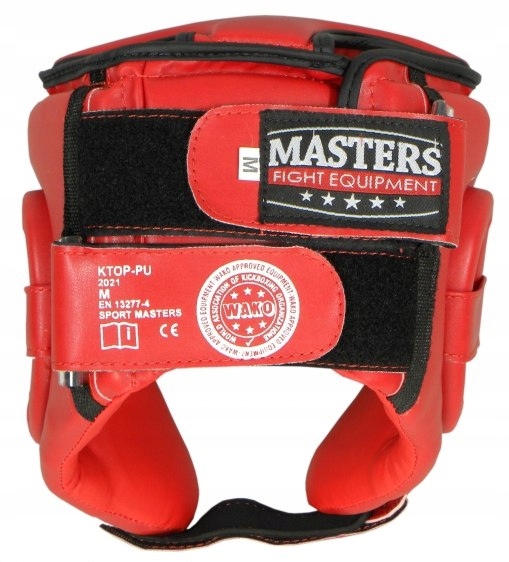 KASK BOKSERSKI KTOP-PU ROZMIAR L CZERWONY Model KTOP-PU