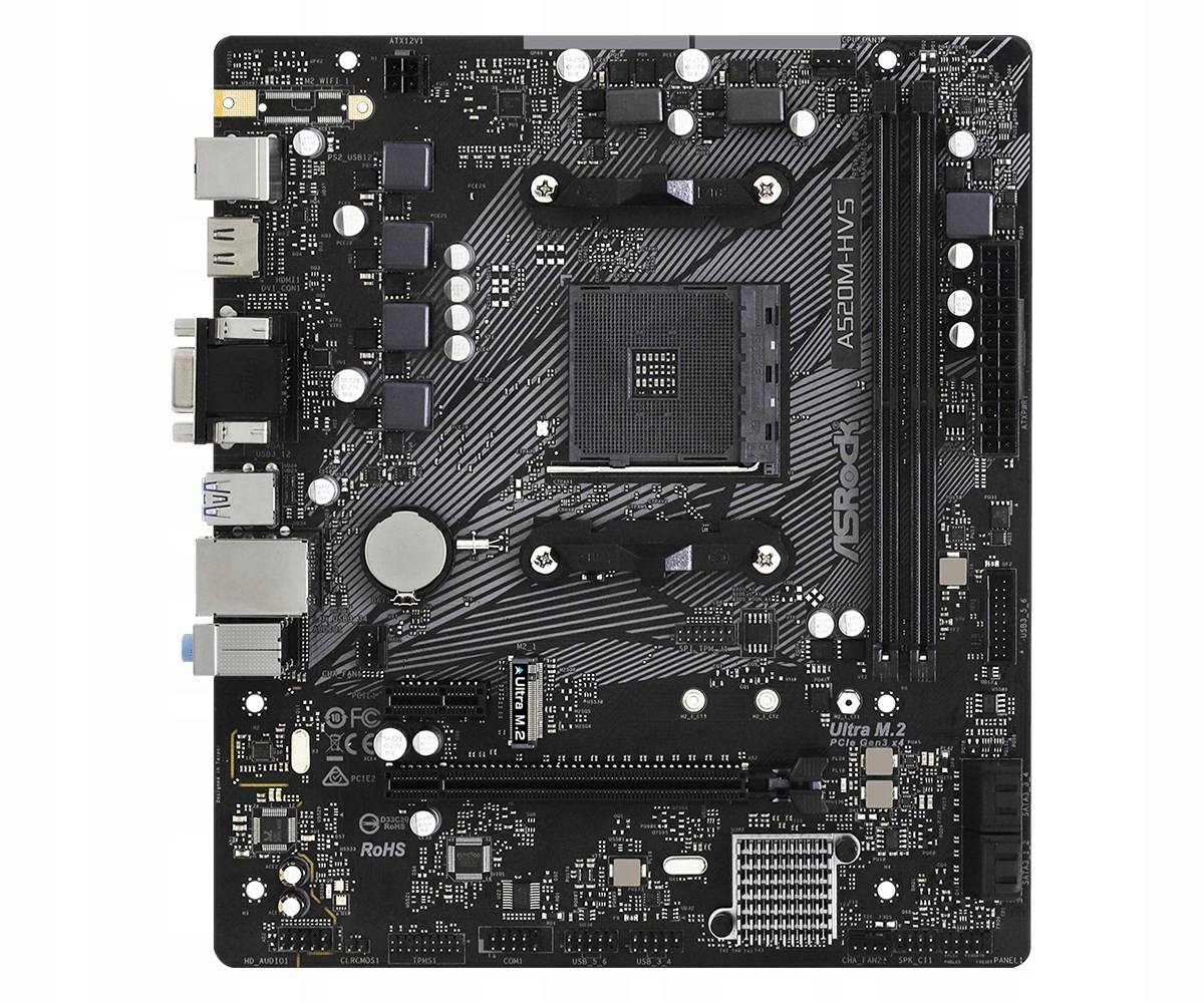 ASROCK A520M-HVS mATX AM4 DDR4 — 5