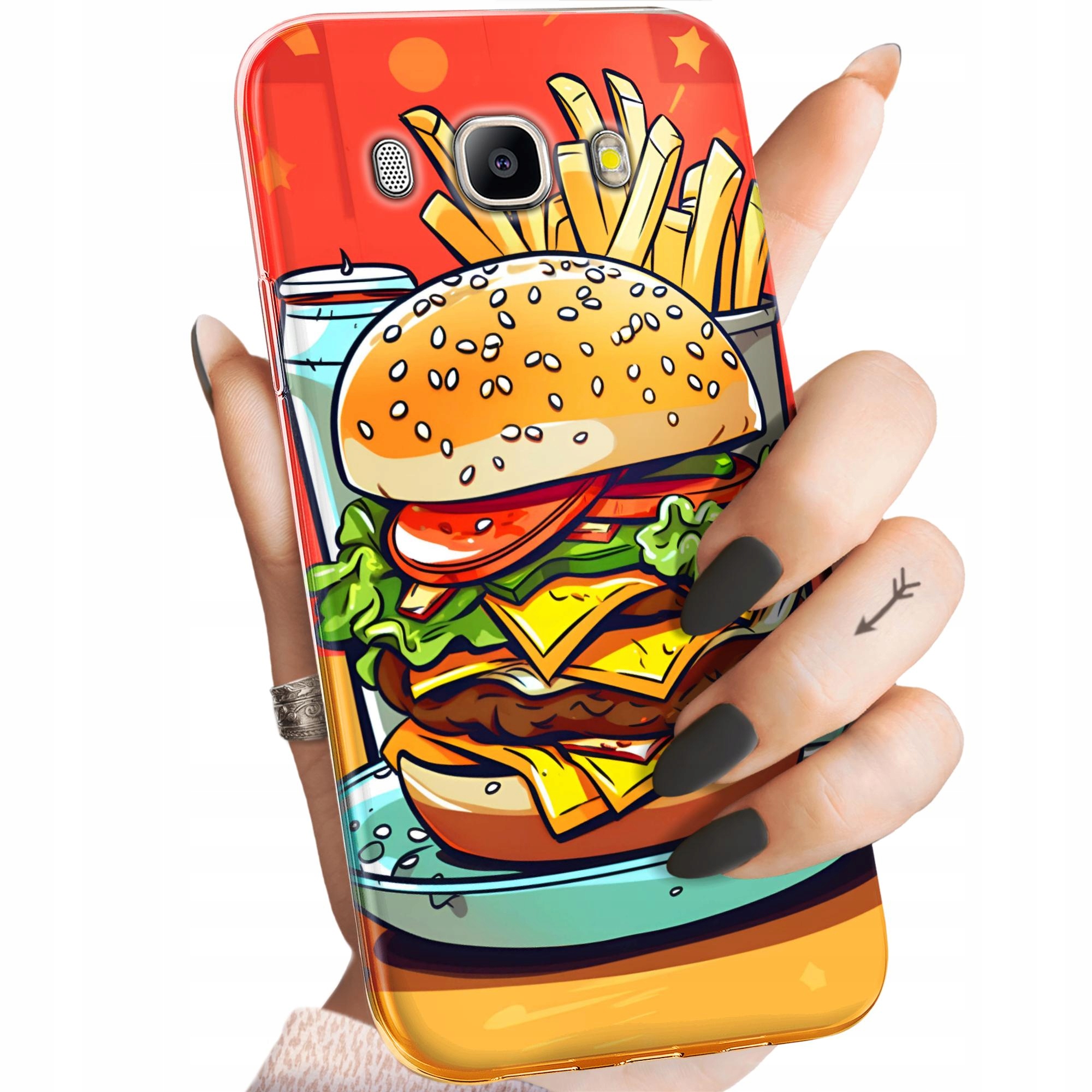 Etui Do Samsung J5 2017 J530 Hamburger Burgery Fast-food Jedzenie