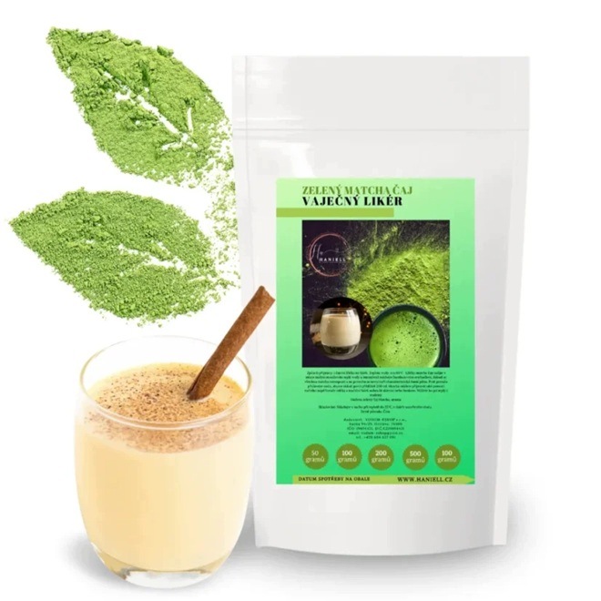 Matcha Vaječný likér – Exploze energie s krémovou příchutí 200 g Haniell