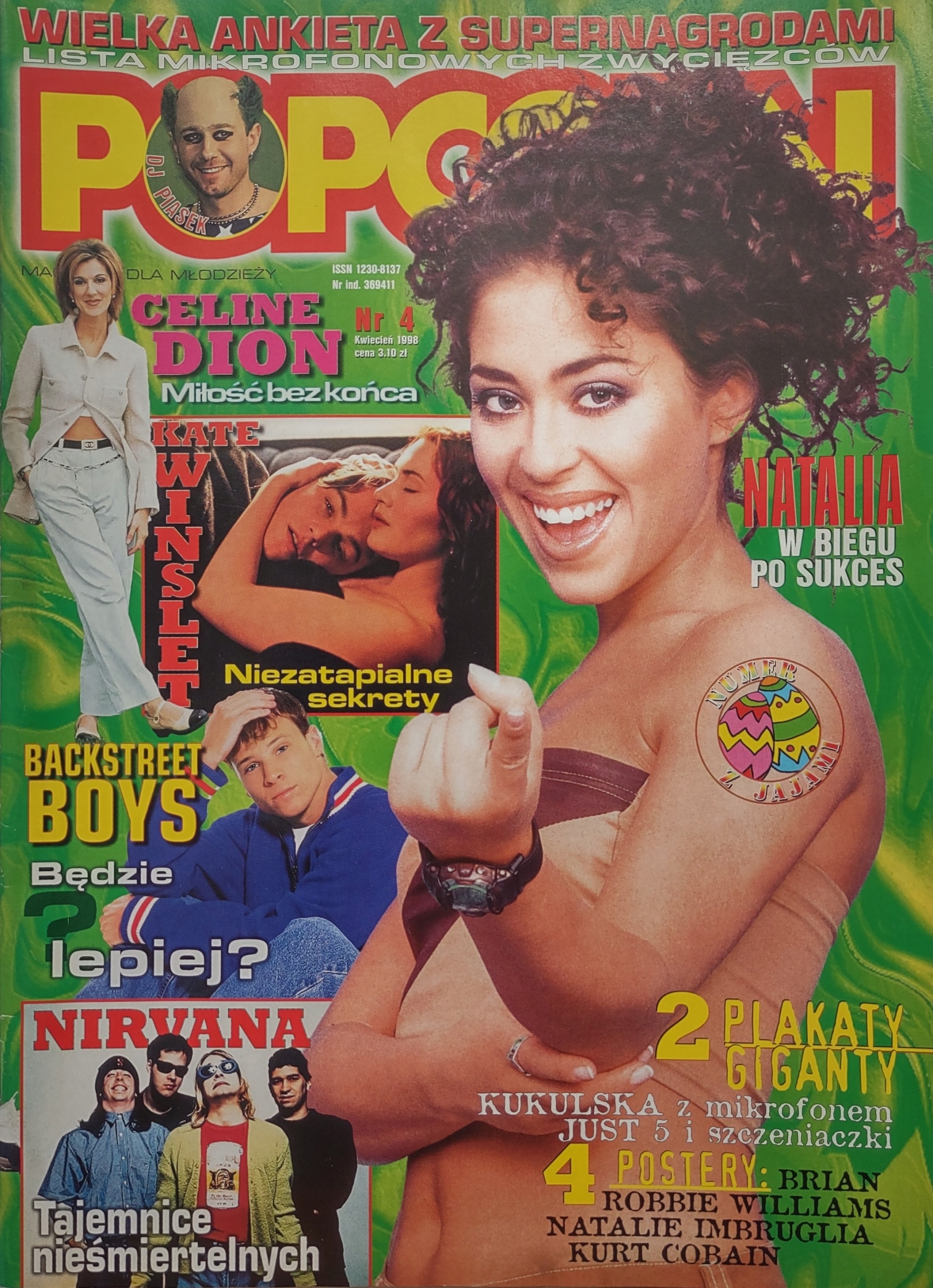 Popcorn 4 1998 są plakaty Just 5 Natalja Kukulksa