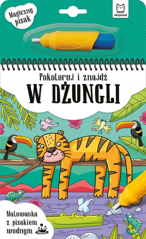 

Malowanka z pisakiem..Pokoloruj i znajdź w dżungli
