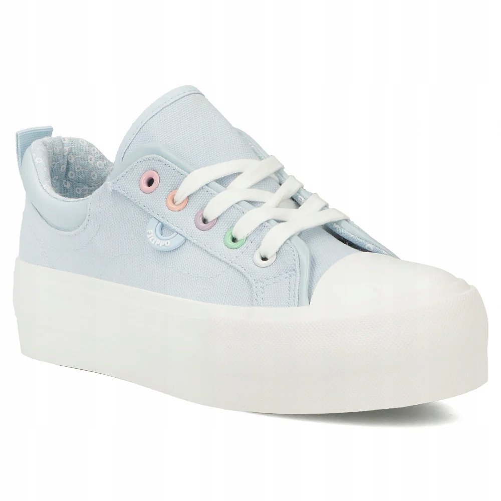 Buty sportowe damskie trampki Filippo na grubej podeszwie sznurowane r.38