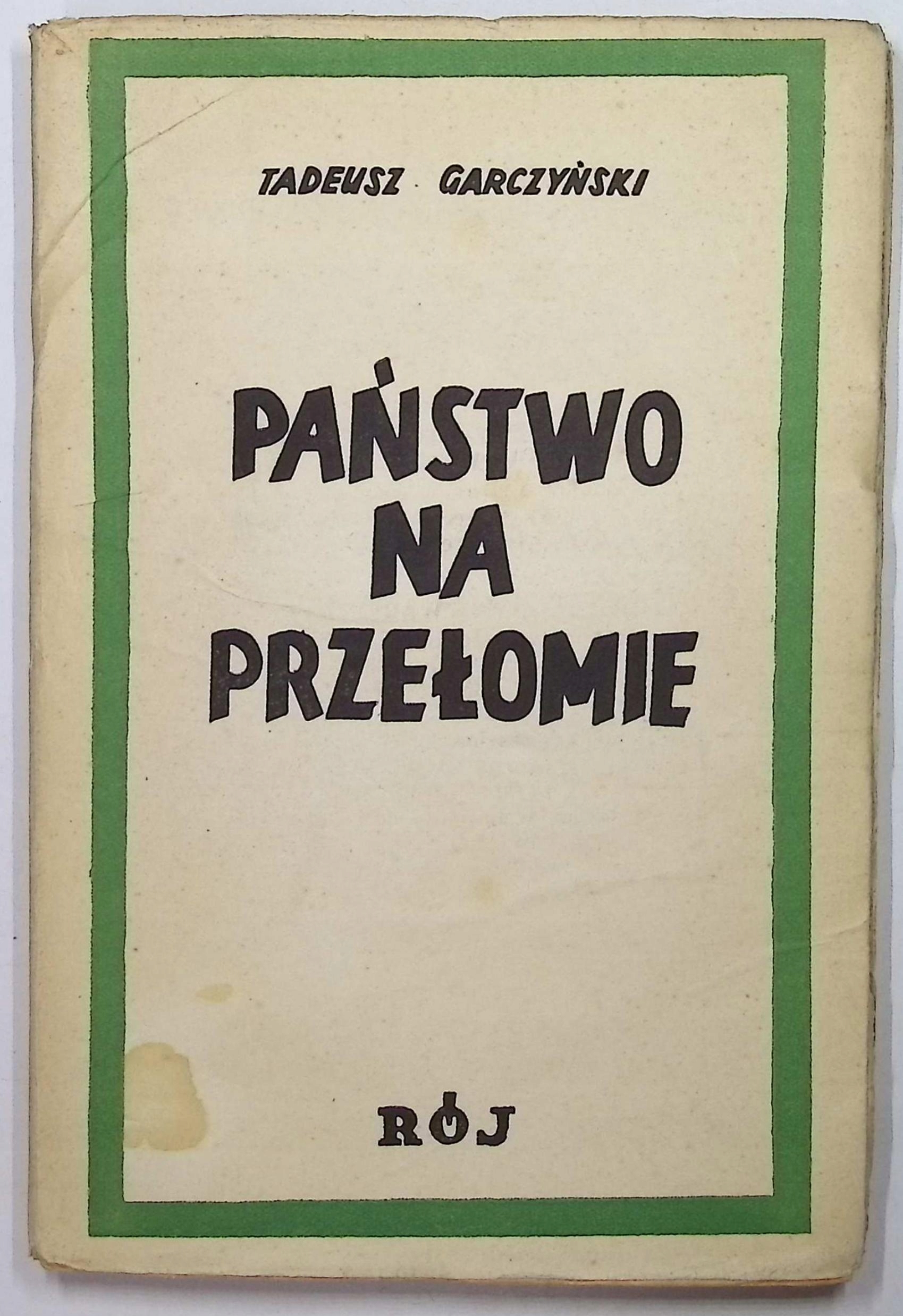 Państwo na przełomie (1937 r.) - Garczyński
