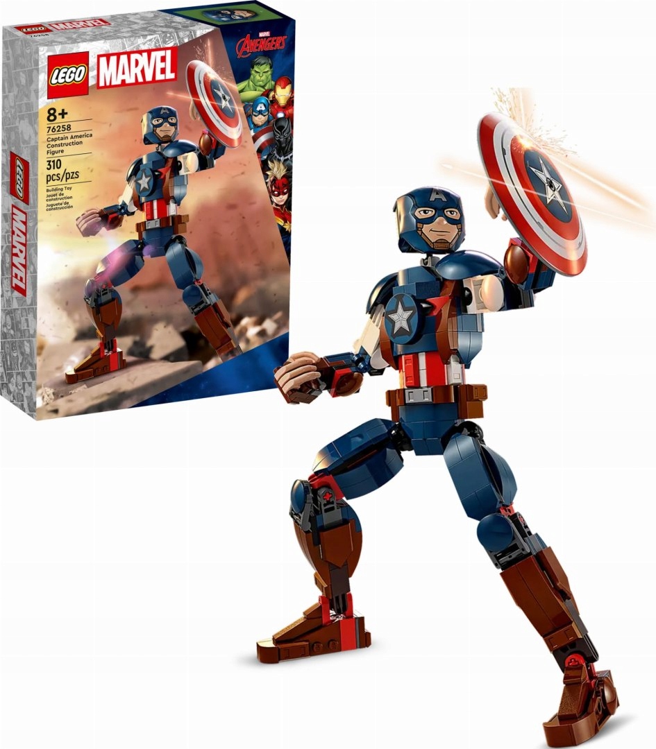 76258 Lego Heroes Figurka Kapitána Ameriky k sestavení