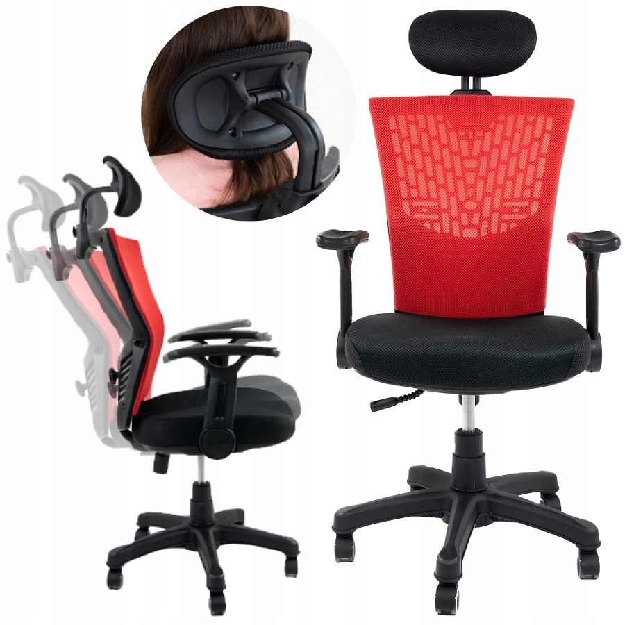 

Ergonomiczne krzesło fotel biurowy Mikrosiatka